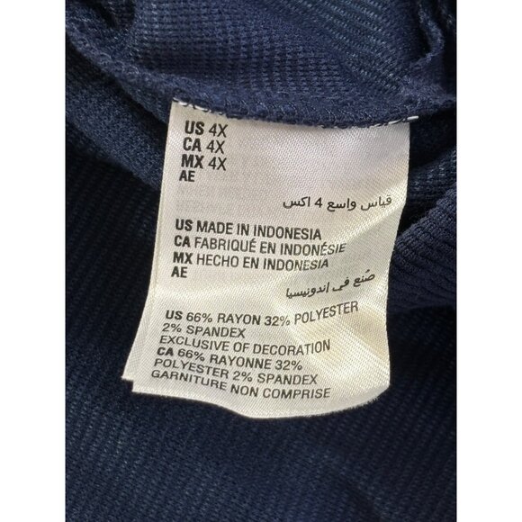 Charter Club Tunic Women's 4X Blue and Gold Tunic NWT - Picture 8 of 8